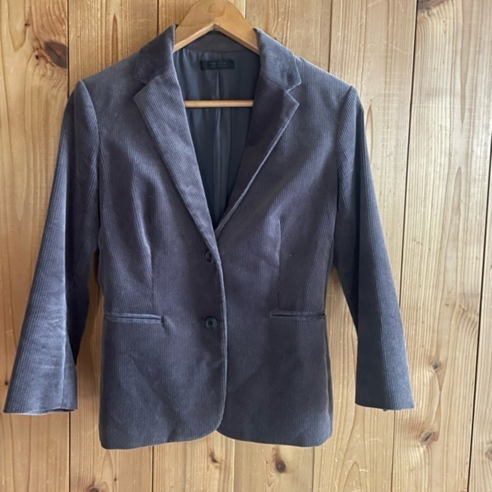 The Row Schoolboy 3/4 Sleeve Corduroy Elbow Patch Jacket